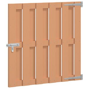 vidaXL Poartă de grădină 100 x 100 cm WPC și Aluminiu Maro