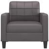 vidaXL Canapea de o persoană, gri, 60 cm, piele ecologică