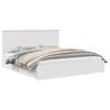 vidaXL Pat cu storage cu sertar Alb 180 x 200 cm Lemn prelucrat