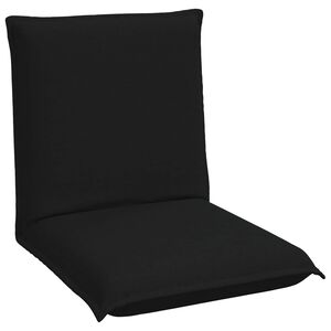 vidaXL Fotoliu reglabil Negru Țesătură