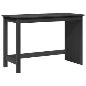 vidaXL Birou Gri 112 x 50 x 75 cm Lemn de pin masiv