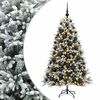 vidaXL Brad de Crăciun artificial cu globuri 240 cm 300 LED-uri