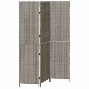 vidaXL Separator de cameră Gri 146 x 180 cm poliratan