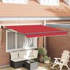 vidaXL Cortina Retractabilă Roșu 350 x 250 cm Poliester și Aluminiu