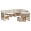 vidaXL Set de canapele de exterior natural Poliester