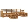 vidaXL Set de canapele de exterior 6 buc. natural