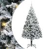 vidaXL Brad de Crăciun artificial Alb 240 cm PVC și Oțel și Plastic