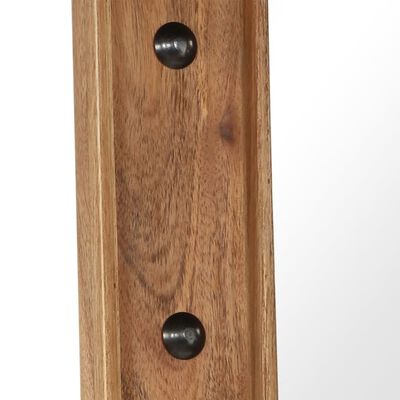 vidaXL Oglindă, lemn masiv de salcâm, 50 x 50 cm