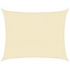 vidaXL Pânză parasolar, crem, 6x7 m, HDPE, 160 g/m²
