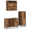 vidaXL Set de mobilier pentru baie 3 pcs Lemn Vechi Lemn compozit