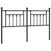 vidaXL Tăblie de pat de schimb metalică, negru, 180 cm