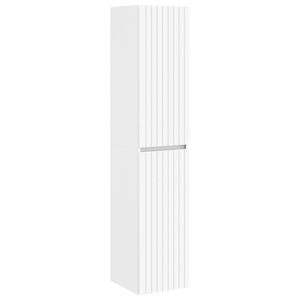 vidaXL Dulap Bathroom Montat pe Perete Alb 33 x 34,5 x 160 cm