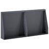 vidaXL Zid de sprijin 2 buc. 40 x 12 x 40 cm Oțel Antracit