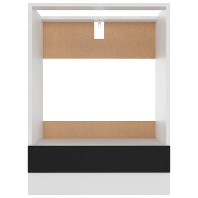 vidaXL Dulap pentru cuptor, negru, 60 x 46 x 81,5 cm, PAL