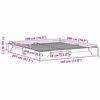 vidaXL Cadru de pat natural 180 x 200 cm Lemn de pin masiv