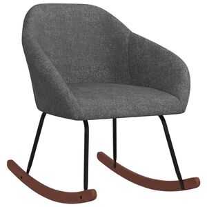 vidaXL Scaun balansoar, gri &icirc;nchis, material textil