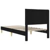 vidaXL Cadru de pat cu headboard Negru 80 x 200 cm țesătură