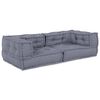 vidaXL Canapea modulară 3 pcs Gri 140 x 70 x 36 cm țesătură