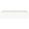 vidaXL Cadru de pat cu sertare, alb, 120x190 cm, lemn prelucrat