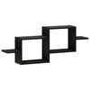 vidaXL Raft de perete Stejar Negru 95 x 17 x 37 cm Lemn prelucrat
