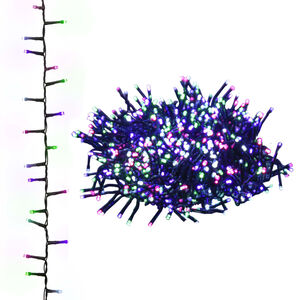 vidaXL Instalație compactă cu 400 LED-uri, pastel multicolor, 13 m PVC