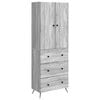 vidaXL Set de Dulapuri 2 pcs Sonoma gri 66 x 34,5 x 90 cm