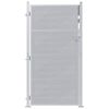 vidaXL Poartă de grădină Argintiu 96 x 200 cm Oţel inoxidabil
