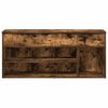 vidaXL Bancă de pantofi, stejar fumuriu, 102x30,5x45 cm lemn prelucrat