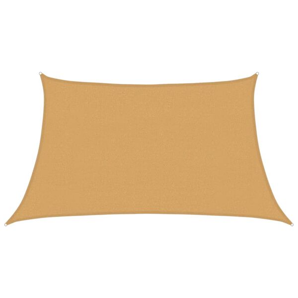 vidaXL Pânză parasolar, gri deschis, trapez, 3/4x2 m, HDPE, 160 g/m²