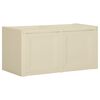 vidaXL Cutie de perne, alb angora, 86x40x42 cm, 85 L