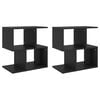 vidaXL Noptiere, 2 buc., negru, 50x30x51,5 cm, PAL