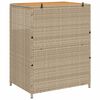 vidaXL Dulap cu raft Bej 70 x 50 x 87 cm Poliester și Rattan Roly