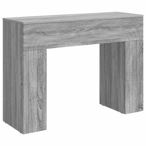 vidaXL Masă de cafea Sonoma gri 102 x 35 x 75 cm Lemn prelucrat