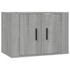 vidaXL Dulap TV montat pe perete, gri sonoma, 57x34,5x40 cm