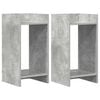 vidaXL Suport pentru plante 2 buc. Gri Beton 30 x 30 x 60 cm