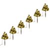 vidaXL Brazi de Crăciun de alee, 6 buc., LED-uri alb calde, 45 cm, PVC