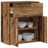 vidaXL Bufet cu sertar Lemn vechi 60 x 31 x 70 cm Lemn compozit