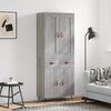 vidaXL Dulap &icirc;nalt, gri sonoma, 69,5x34x180 cm, lemn compozit