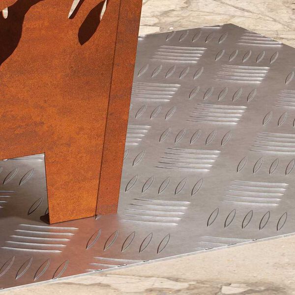 vidaXL Trepte Pătrat 2 pcs Argintiu 50 x 50 cm Aluminiu