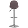 vidaXL Scaune de bar, 2 buc., gri taupe, material textil