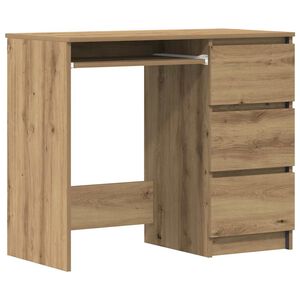 vidaXL Birou Artisan Stejar 90x45x76 cm lemn prelucrat