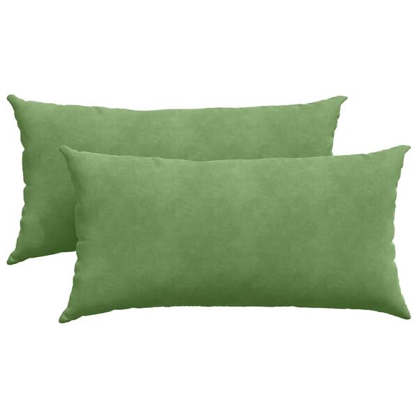 vidaXL Perne pentru canapea 2 pcs Verde deschis 80 x 40 cm