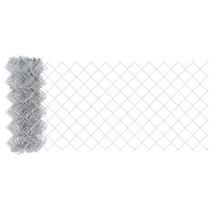 vidaXL Gard cu plasă de s&acirc;rmă 25 x 0,4 m Oțel galvanizat Argintiu