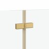 vidaXL &Icirc;ncărcare duș Manual Auriu 130 x 138 cm Sticlă ESG și aluminiu