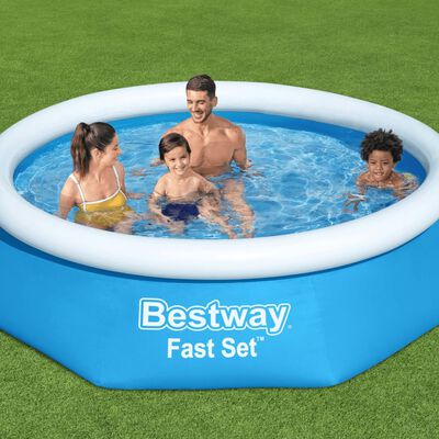 Bestway Piscină gonflabilă Fast Set, 244x66 cm, rotundă, 57265