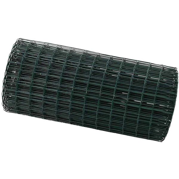 vidaXL Gard Euro Verde 0.4 x 10 m Fier acoperit cu PVC