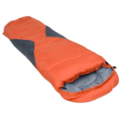 vidaXL Sac de dormit ușor pentru copii tip mumie portocaliu 670 g 10°C