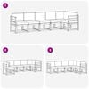 vidaXL Set de canapele de exterior 6 pcs Gri natural și deschis