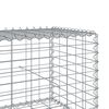 vidaXL Coș gabion cu capac, 500x100x50 cm, fier galvanizat