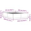 vidaXL Cadru de pat, gri sonoma, 120x200 cm, lemn prelucrat